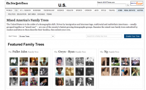 New York Times: Mixed America's Family Trees